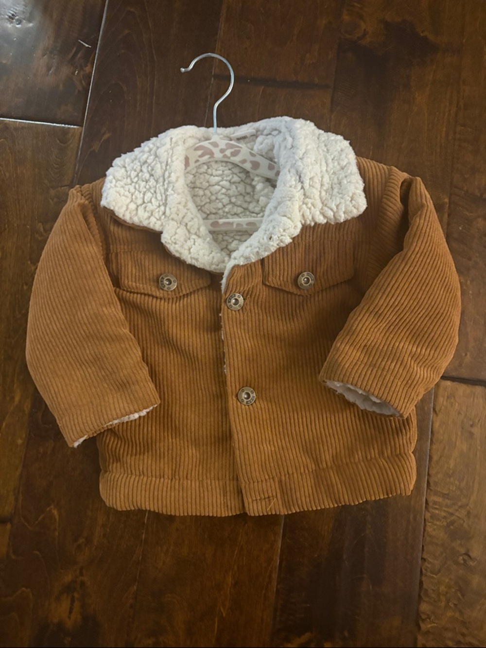 Cute brown toddler jacket with Sherpa lining